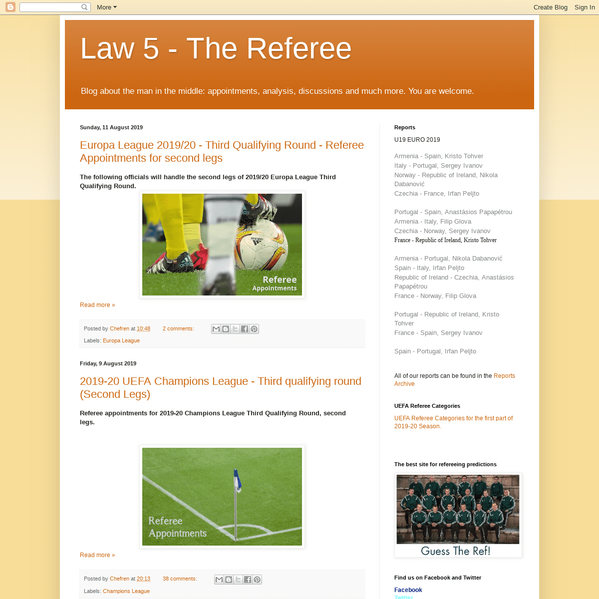 Law 5 - The Referee
