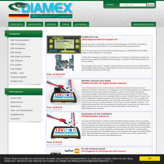 A complete backup of diamex.de