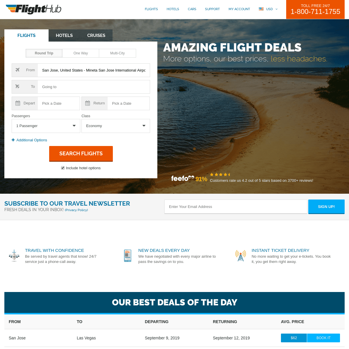 Cheap Flights, Airfare, and Hotels - FlightHub.com