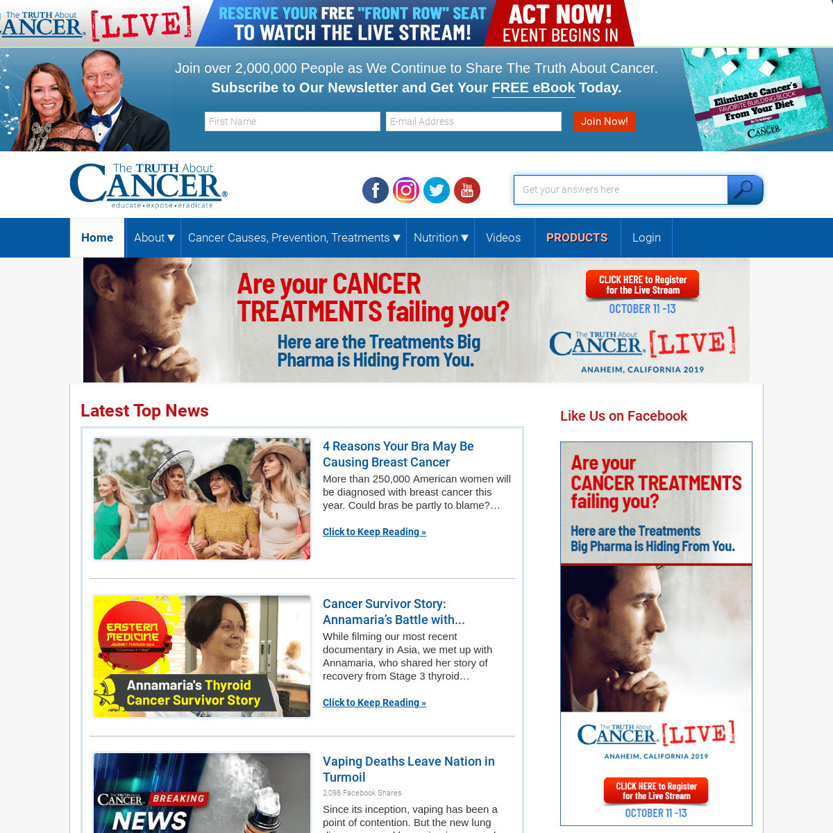 The Truth About Cancer | The Latest Cancer Fighting News