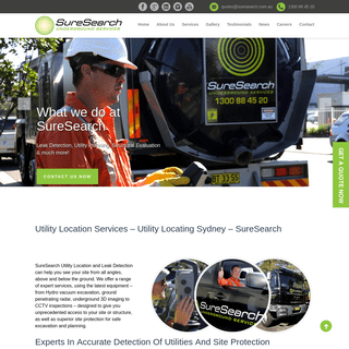Utility Location Services - Utility Locating Sydney - SureSearch