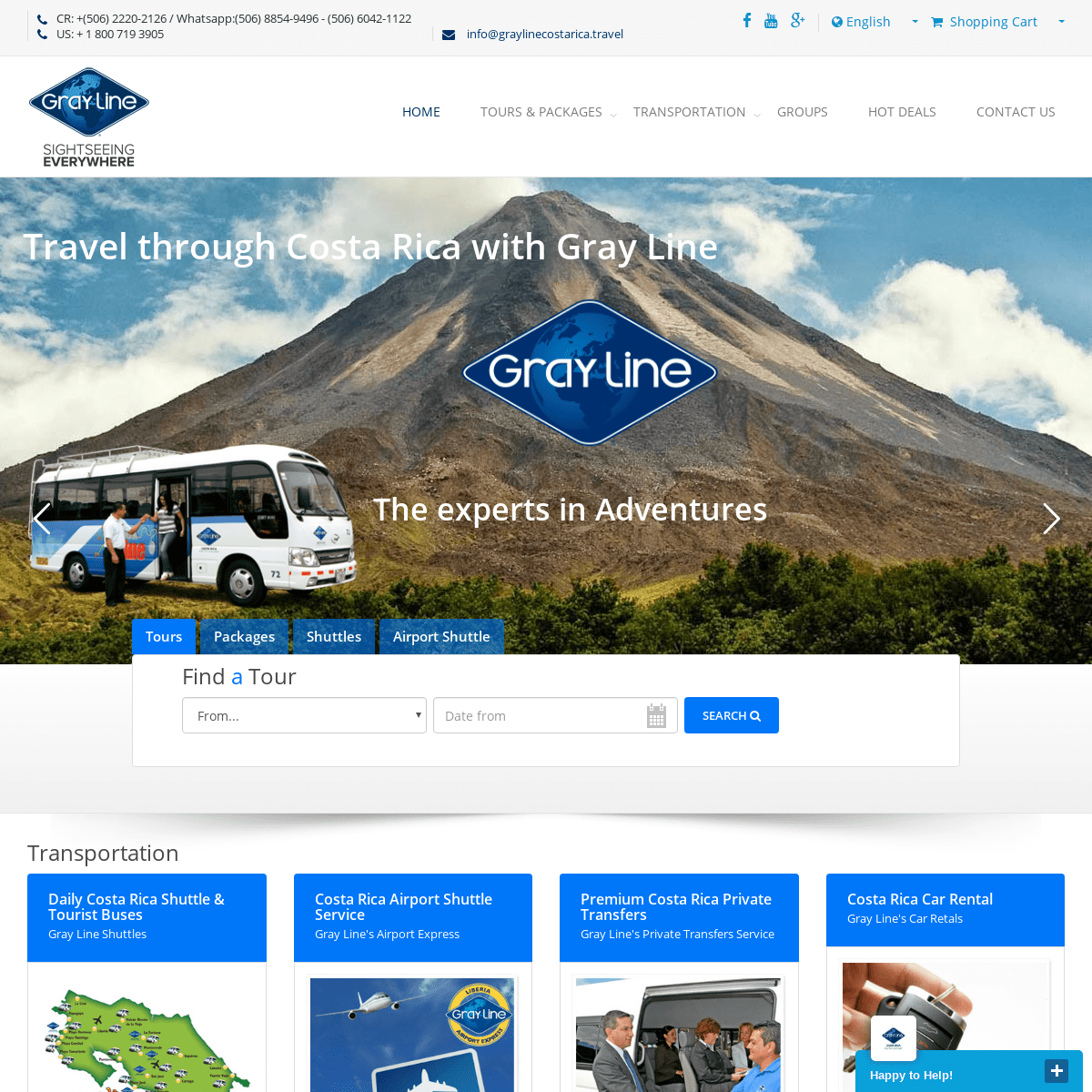 Costa Rica Travel Agency & Tour Operator | Gray Line Costa Rica