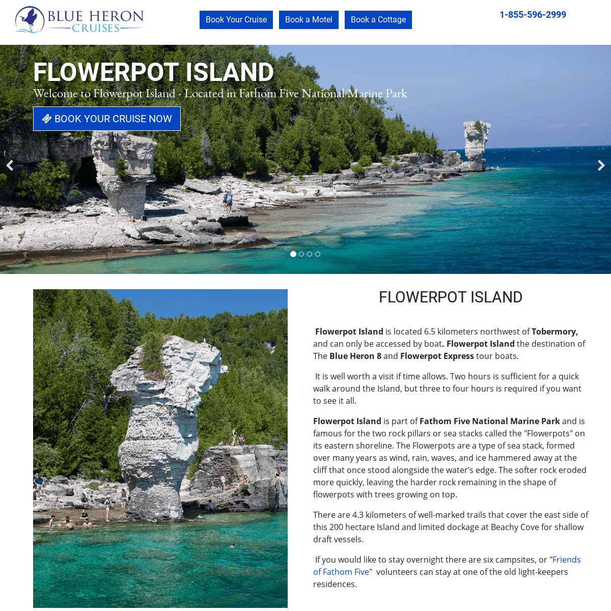 Flowerpot Island Tobermory. Visit Flowerpot Island Bruce Peninsula