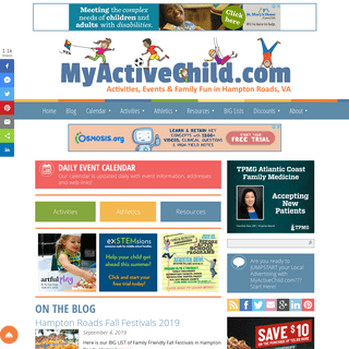 MyActiveChild.com | Activities, Events, & Family Fun in Hampton Roads, VA