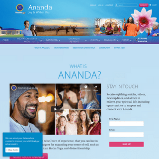 Ananda: A Worldwide Movement to Help You Find Joy Within Yourself