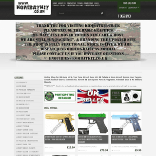 Airsoft Gun & BB Guns UK, BB Pellets, Targets, Tactical Gear, Spare Parts | KOMBATKIT