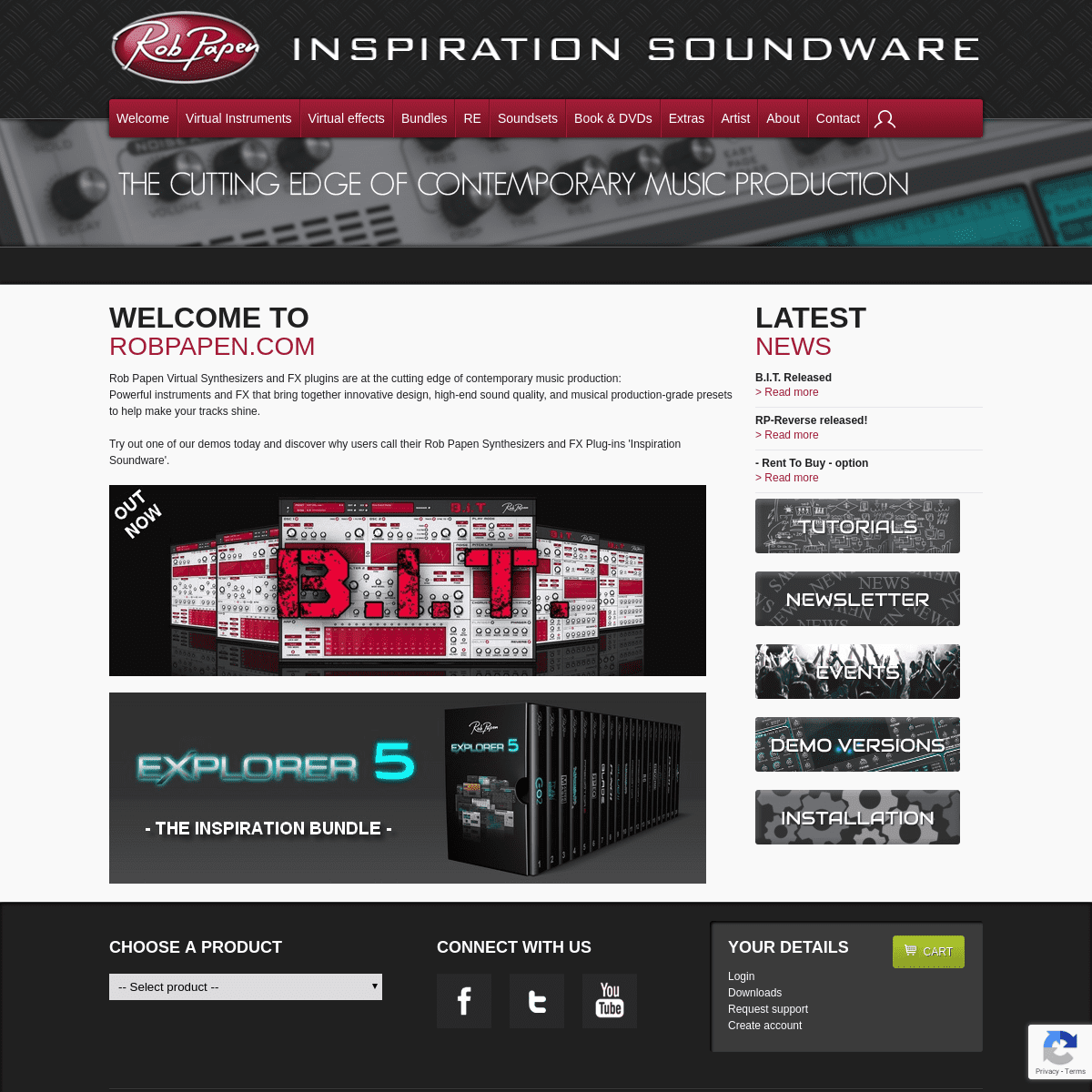 Rob Papen virtual synthesizers, instruments and effect plug-ins.