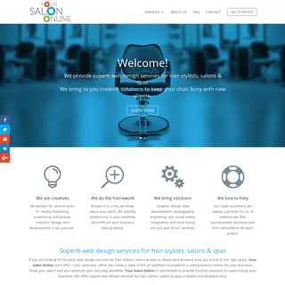 Web design services for hair stylists, salons & spas | Miami and Broward
