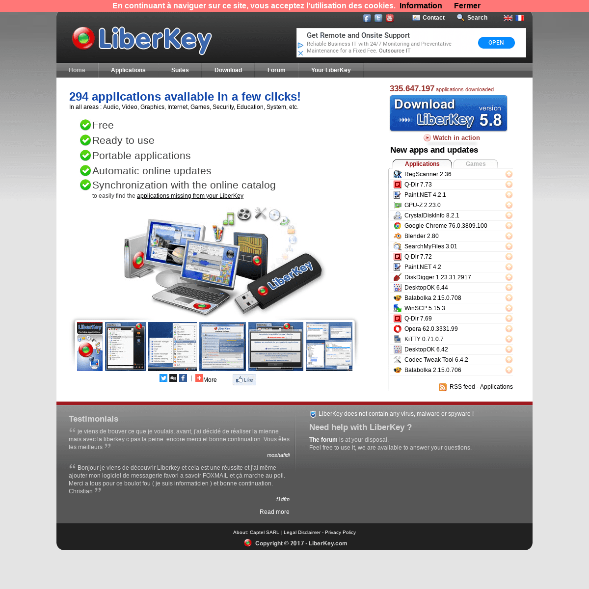 LiberKey - Portable Applications