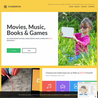 flowerfun | Unlimited Movies, Games, Music and E-books