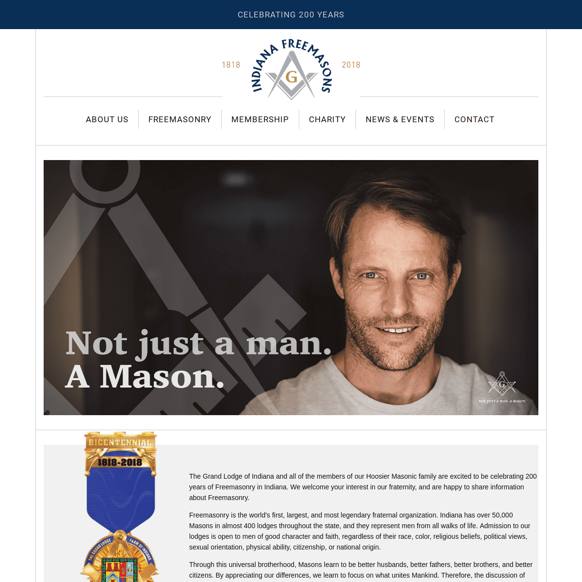 The Grand Lodge of Indiana | Freemasonry remains a charitable and educational society dedicated to morality, mutual aid, charity