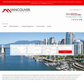 Sutton Group Westcoast Realty - Vancouver Rental Properties