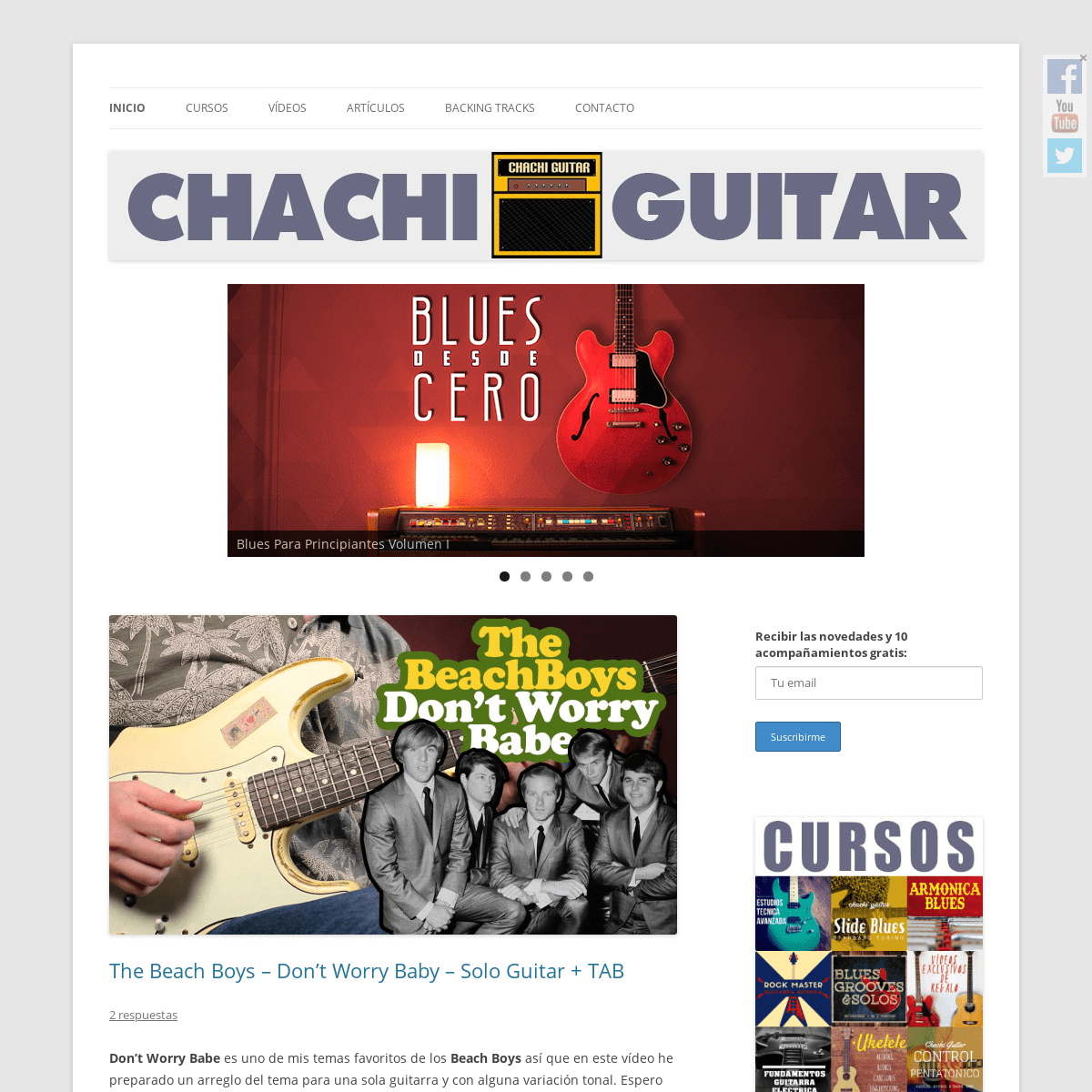 Chachi Guitar | Te enseñamos a tocar la guitarra de una manera sencilla y con cientos de canciones