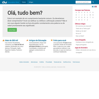 O melhor Dicionário de Português Online e Grátis | Dicionário Web