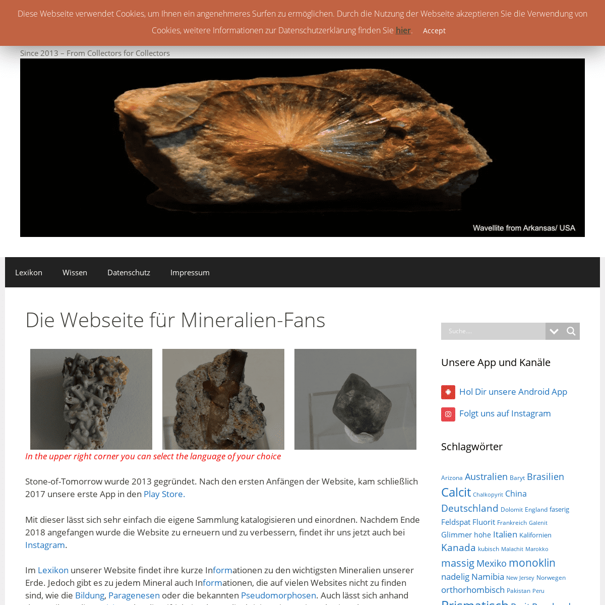 Stone of Tomorrow Lexikon Mineralien Wissen Paragenesen Steine