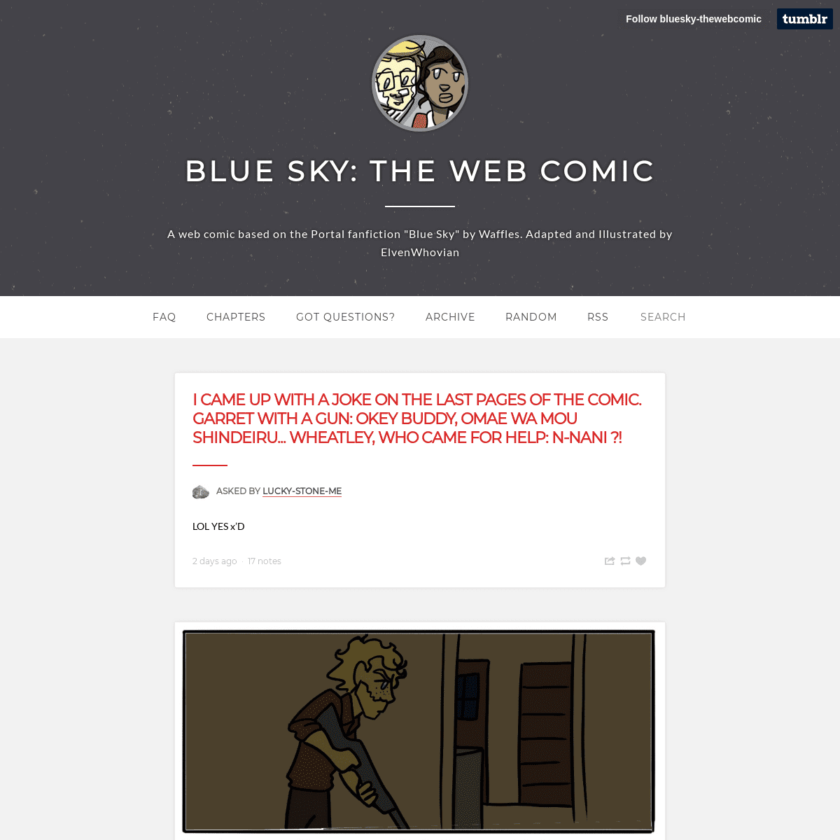 Blue Sky: the web comic