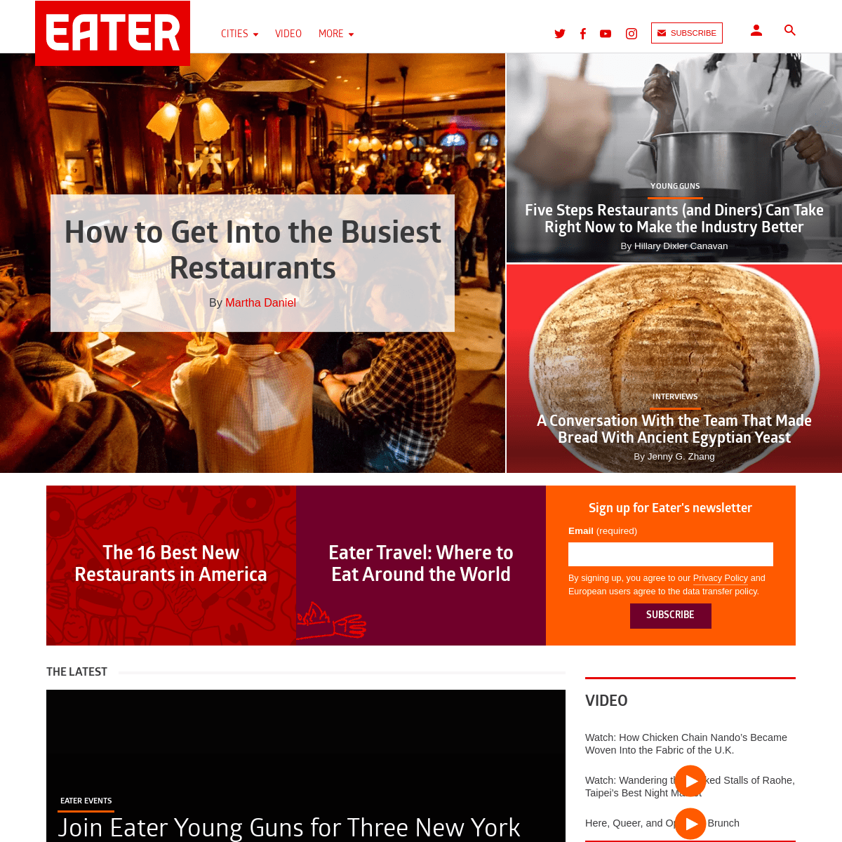 A complete backup of eater.com