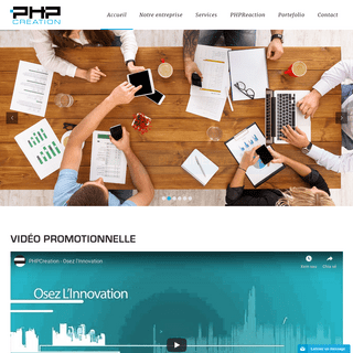PHPCreation – Programmation Web PHP et développement d'applications spécialisées