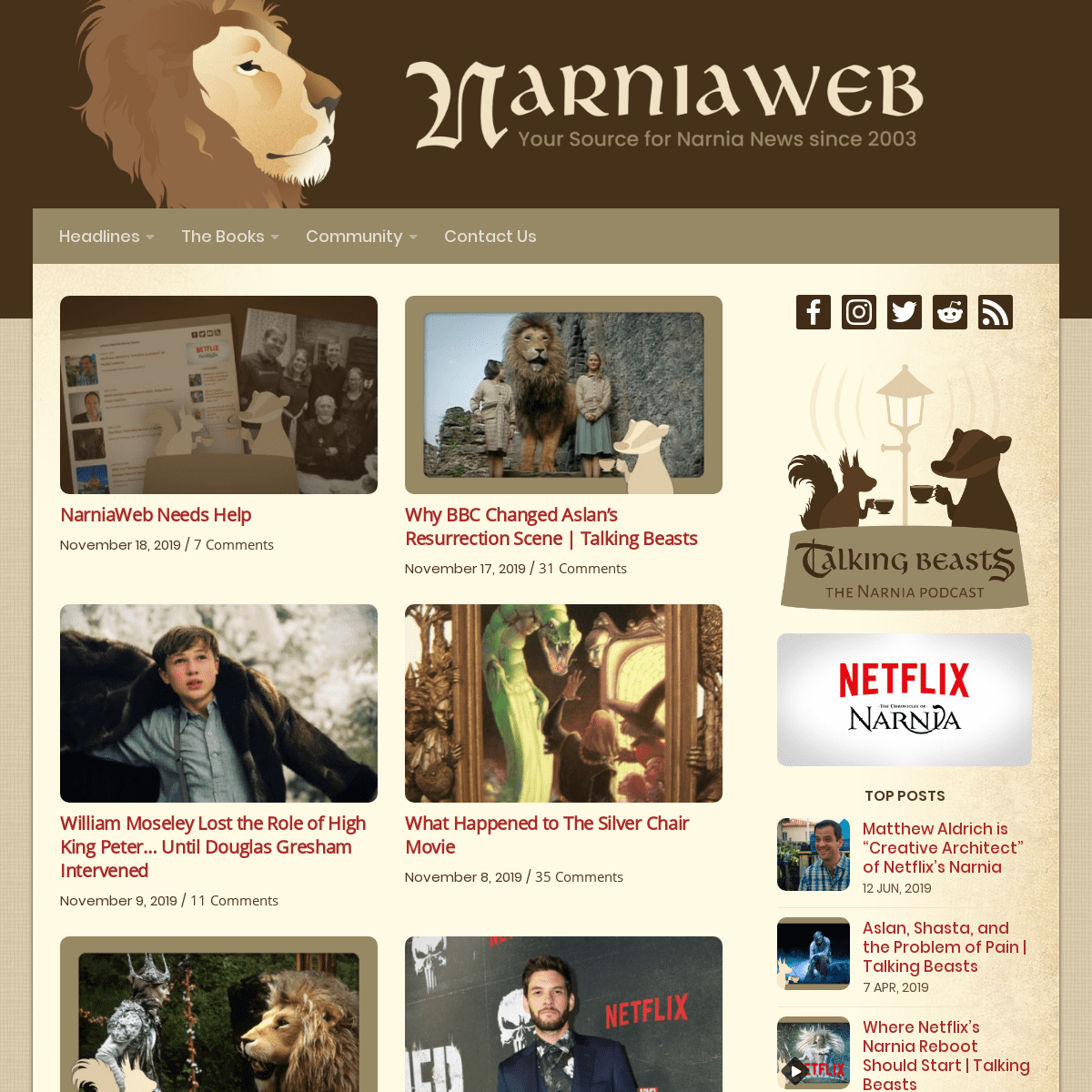 A complete backup of narniaweb.com