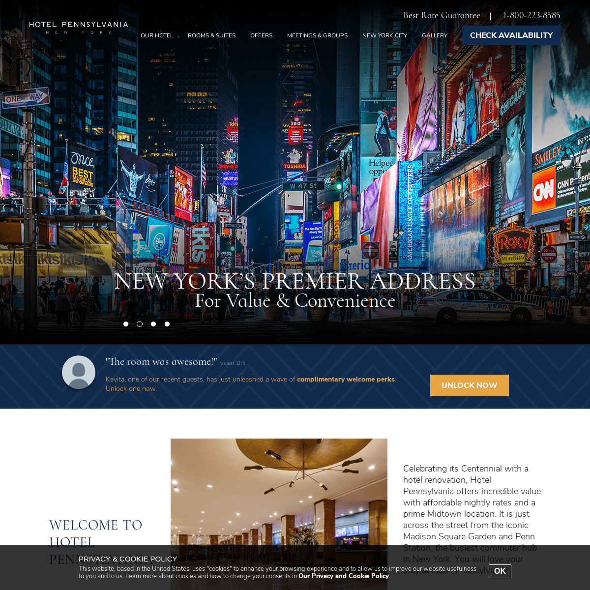 Midtown Manhattan Hotels | Official Site | Hotel Penn