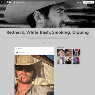 Redneck, White Trash, Smoking, Dipping