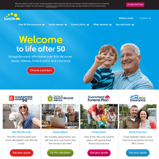 Over 50 Life Insurance, Equity Release, Funeral Plans | SunLife