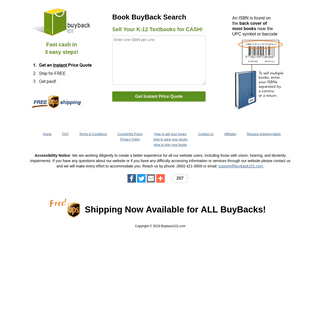 Sell textbooks online Buyback101.com the largest K-12 buyback guide on the web with the best prices and FREE UPS shipping for yo