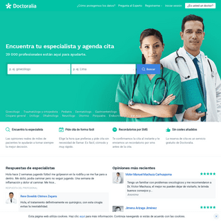 Doctoralia - Encuentra especialista - Agenda cita médica