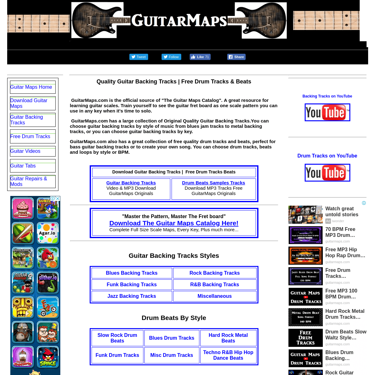 Guitar Maps Download PDF Free Guitar Backing Tracks