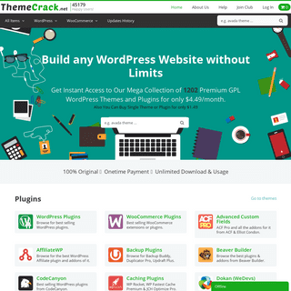 Premium WordPress and WooCommerce Plugins & Themes Original - ThemeCrack