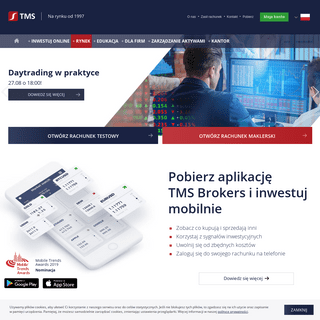 Forex, CFD, Indeksy, Broker - Bezpieczny Dom Maklerski TMS Brokers