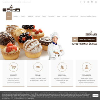 Saima S.p.a. – Distribuzione di materie prime, semilavorati e prodotti finiti per laboratori di pasticceria, gelateria e per ope