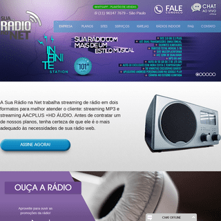 Streaming para rádio web online com site grátis - Sua Rádio Na Net