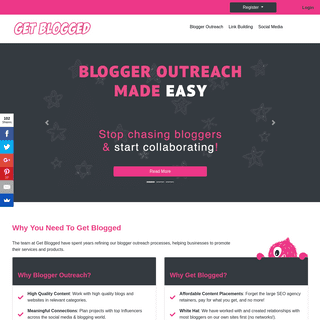 Get Blogged: Discover the easiest way to succeed with Blogger Outreach | Get Blogged