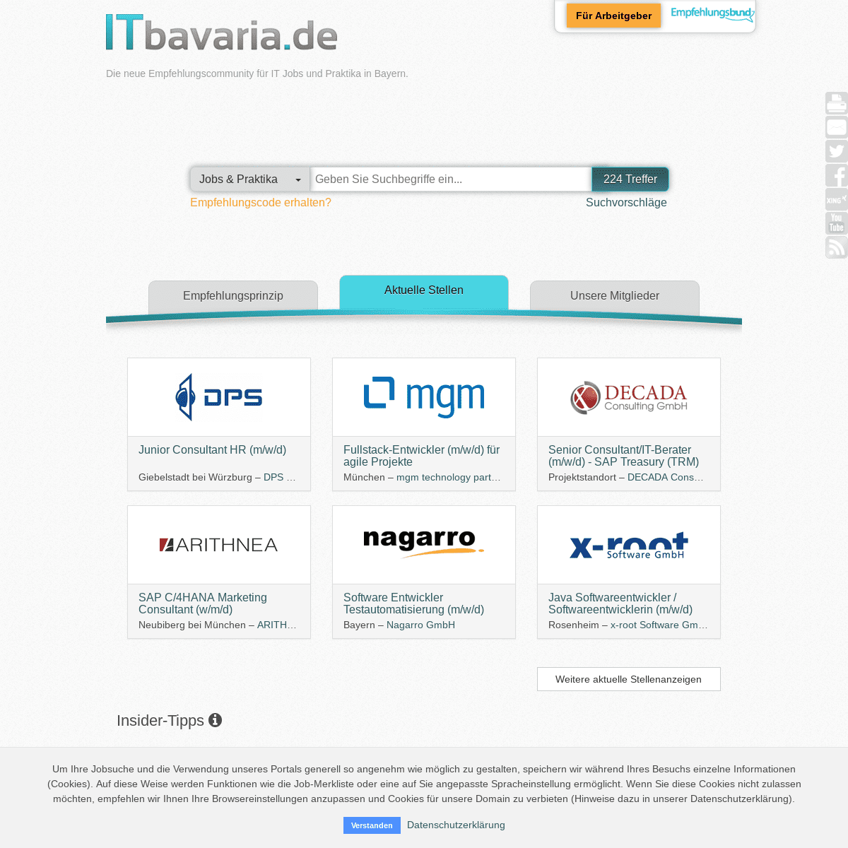ITbavaria.de bietet Stellen aus dem IT- und Software-Bereich an | ITbavaria.de