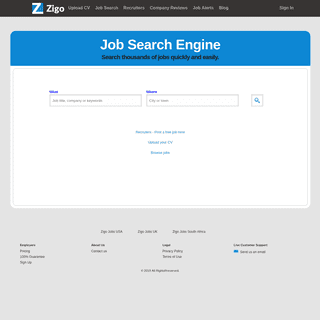 Get All available Jobs in South Africa | Zigo jobs - Number one job Portal