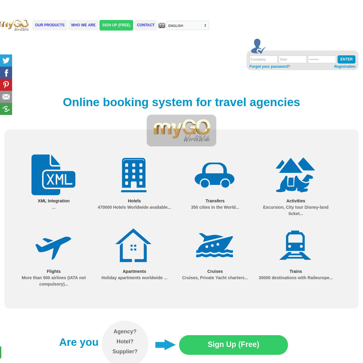 myGO  Online wholesaler for travel agencies