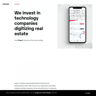 Anyon — PropTech Venture Capital Firm