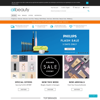 Perfume, Aftershave & Beauty at Great Prices - allbeauty