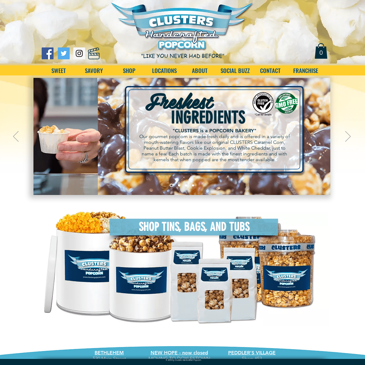 Bucks County Popcorn | United States | Clusters Handcrafted Popcorn