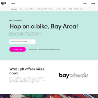 Bike share in the San Francisco Bay Area | Bay Wheels | Lyft