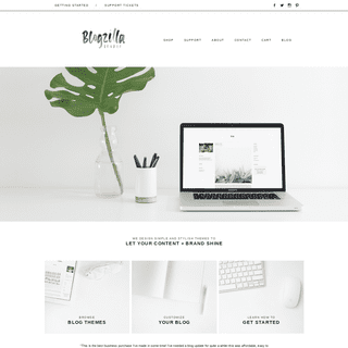 modern + simple websites - blogzilla