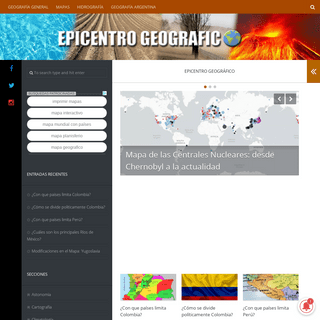 Epicentro Geográfico – Geografía – Mapas – Clima – Relieve – Monografías – Tarea Escuela – Economía