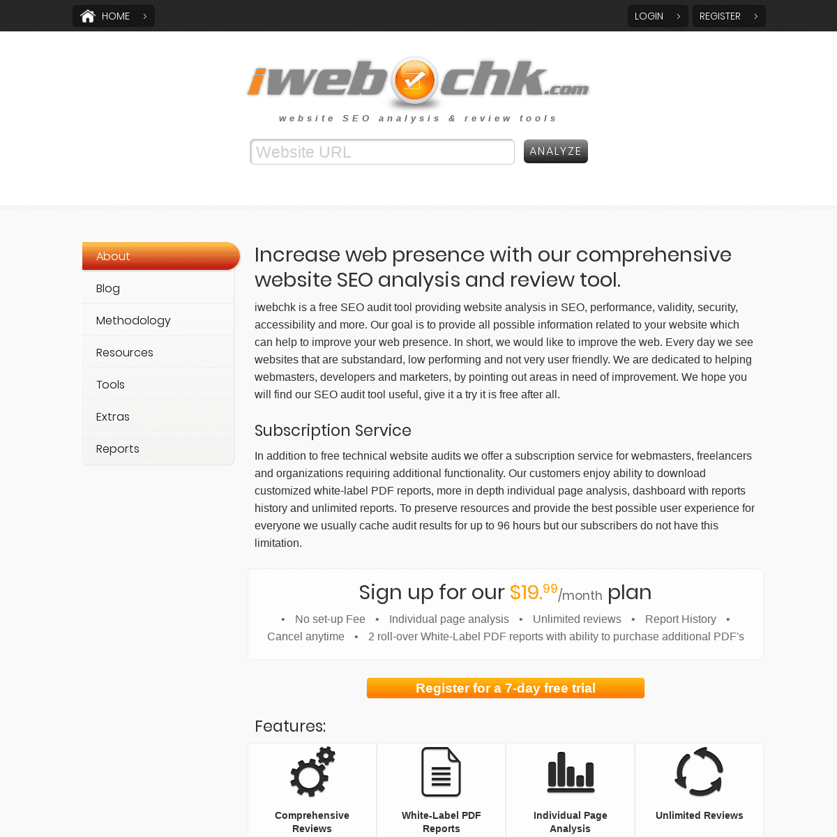 SEO Audit and Website Analysis Tools | iwebchk