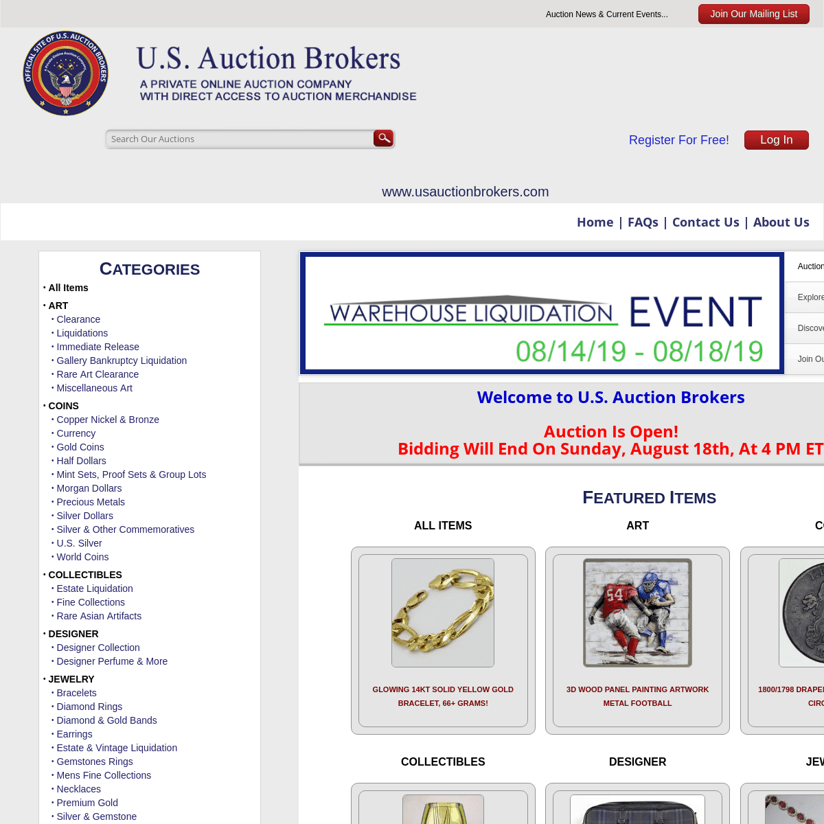 Welcome to US Auction Brokers, a Private Online Auction Co.
