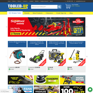 Tooled-Up.com supplies Tools, Hand Tools, Power Tools & Garden Tools