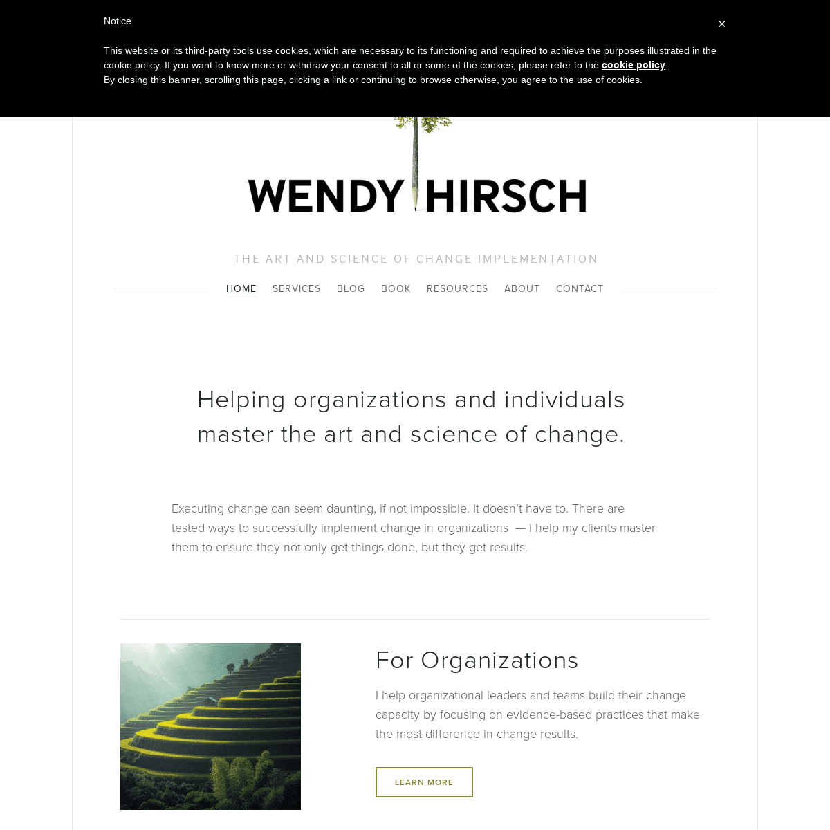 Change Implementation Consulting - WENDY HIRSCH CONSULTING