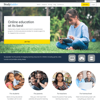 Studyladder, an online learning resource for primary and elementary students and their teachers. Lessons, activities, games, wor