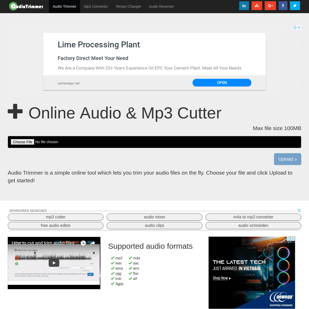 mp3 audio trimmer online