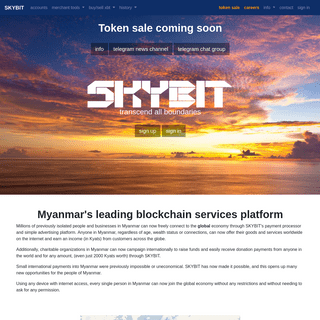 SKYBIT - Myanmar's leading blockchain services platform